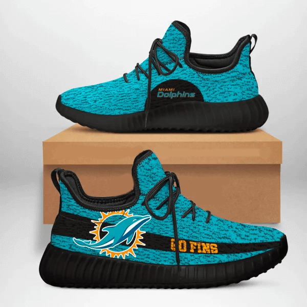 Miami Dolphins Sneakers Custom 7 Shoes Black Shoe