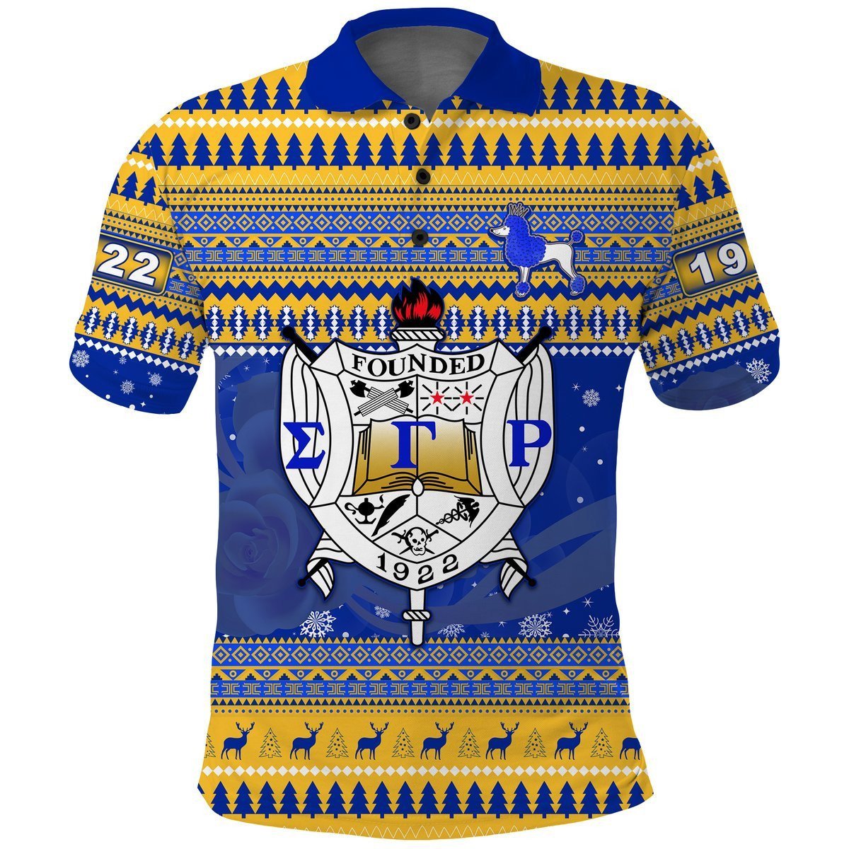 Sorority Polo – Sigma Gamma Rho African Pattern Christmas Polo Shirts