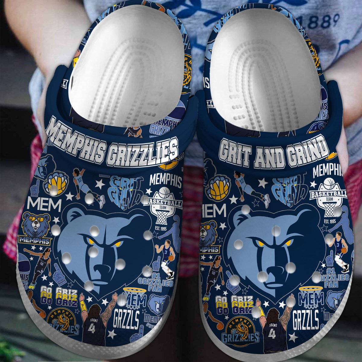 Memphis Grizzlies Basketball team NBA Sport Crocs Clogs Crocband Shoes Comfortable For Men Women and Kids 2