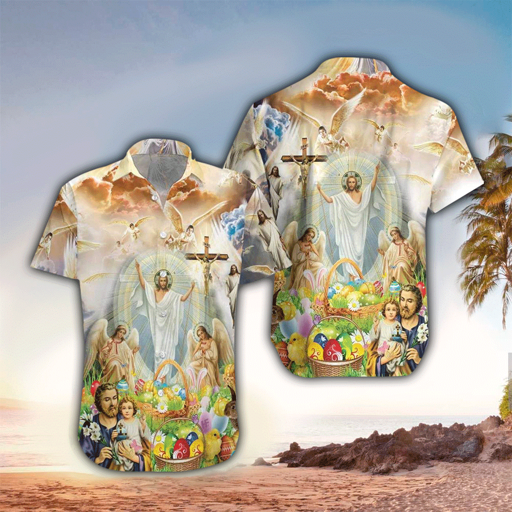 Jesus Happy Easter Hawaii Shirt Ha108599