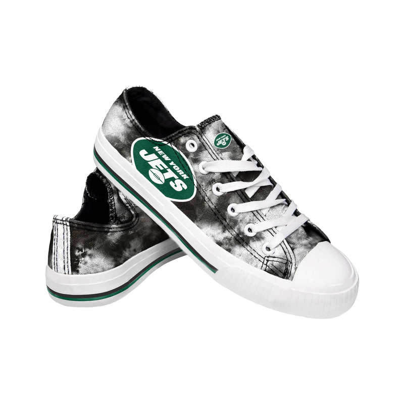 New York Jets NFL Womens Low Top Tie-Dye Canvas Shoe