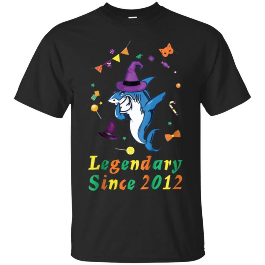 AGR Kids Made In 2012 Funny Dabbing Shark Birthday Gift 6th Tshirts Jaq T-shirt