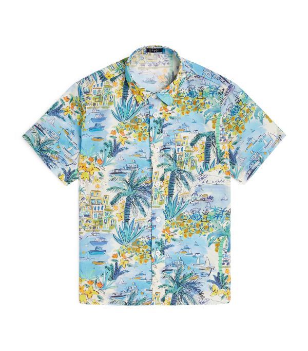 Tropical Blue Awesome Design Hawaiian Shirt Dhc180693