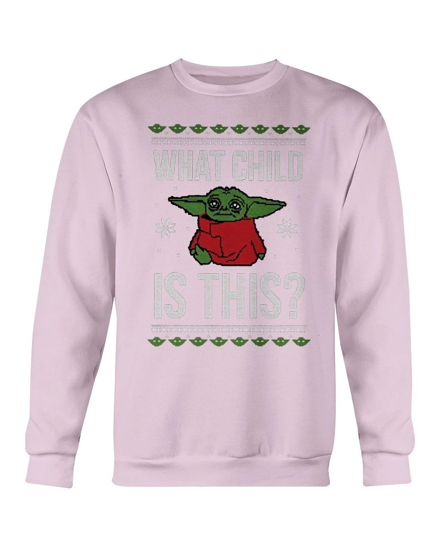 What Child is This Baby_Yoda Ugly Christmas_Mandalorian Sweatshirt