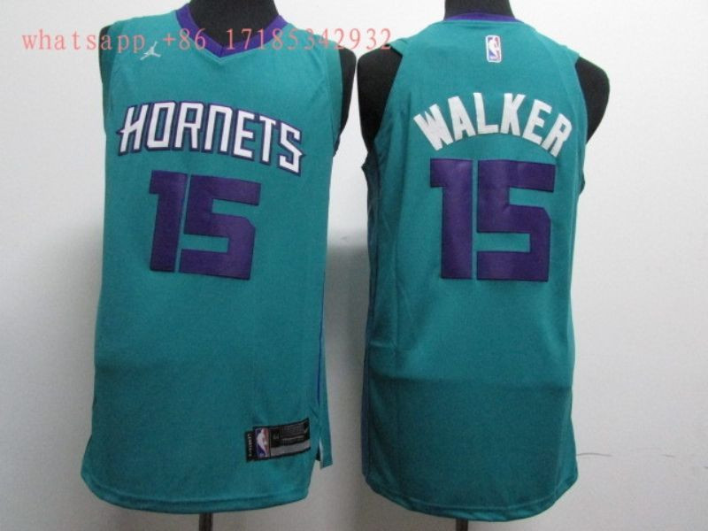 Charlotte Hornets Kemba Walker #15 2020 NBA New Arrival Teal Jersey