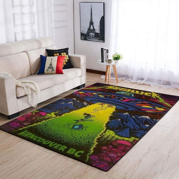 Metallica Rug / Area Rug – Music Floor Rug Home Decor – Homebeautyus