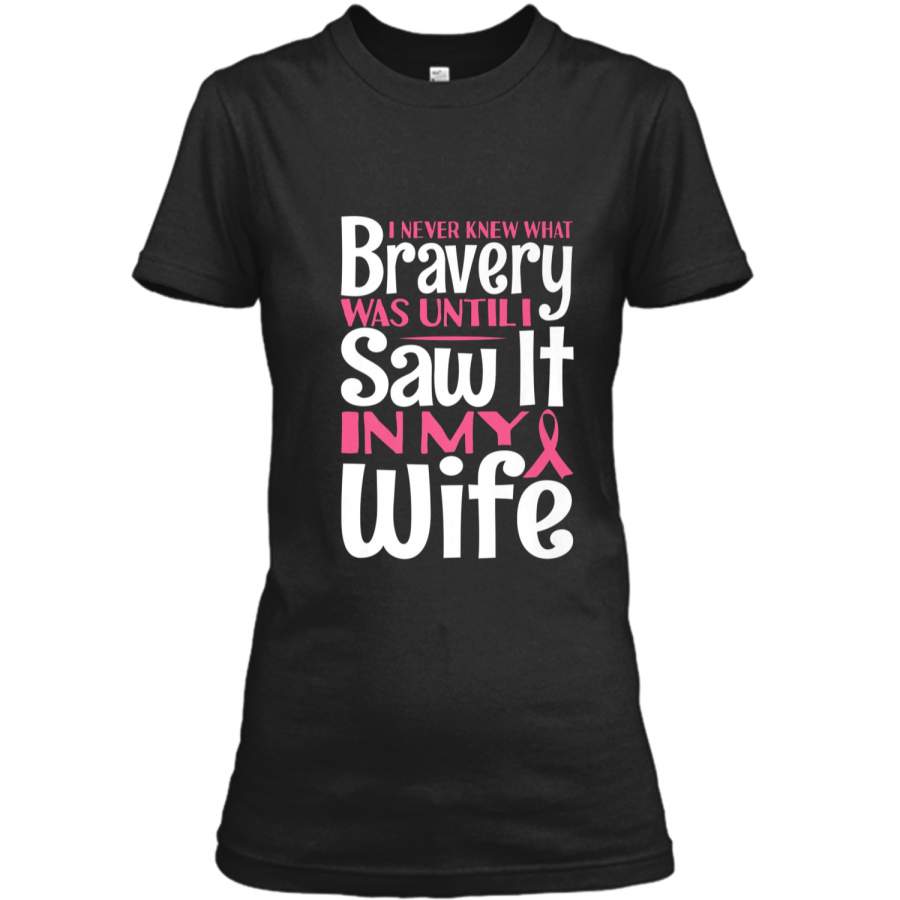 Breast Cancer Shirt Bravery Husband Tee Men Dad Grandpa Gift Ladies Custom