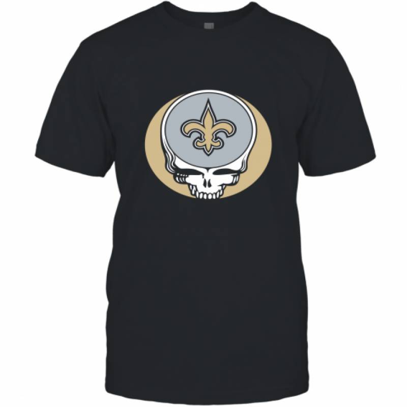 Halloween Skull Funny Football Team New Orleans Saints T-Shirt