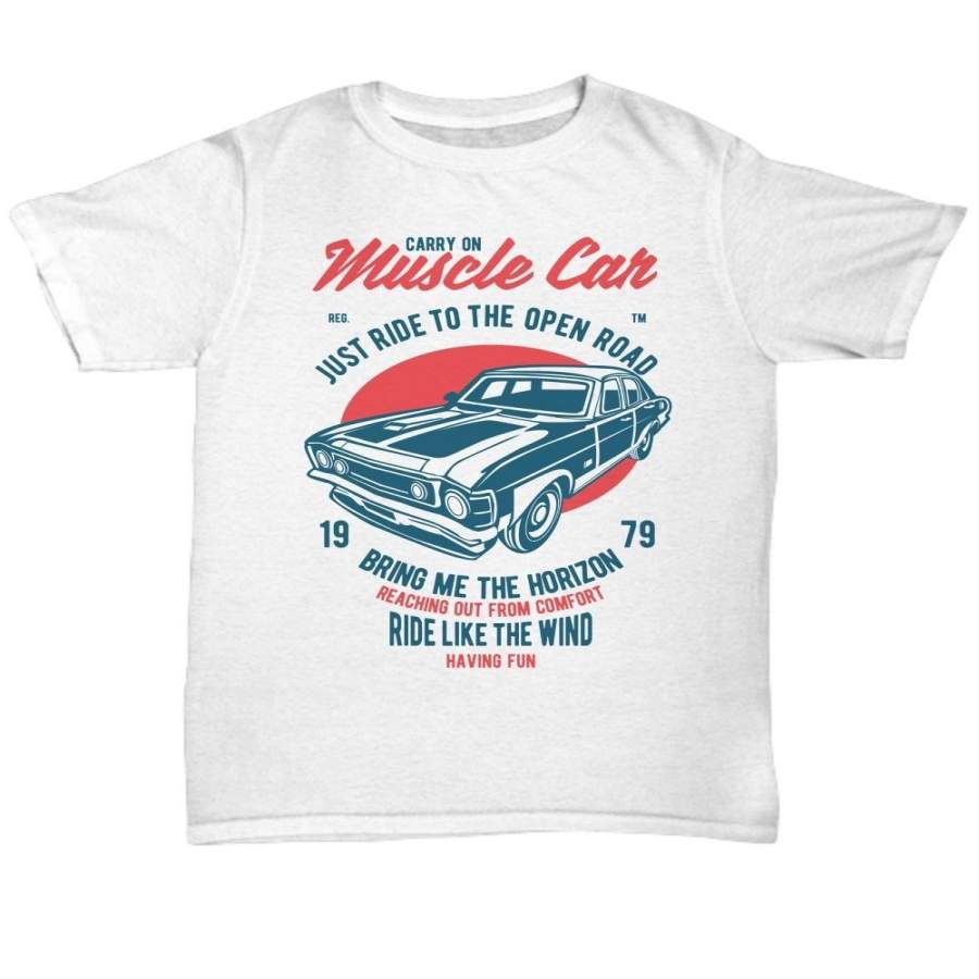 Muscle Car Enthusiast T-shirt Vintage Retro Tee Shirt