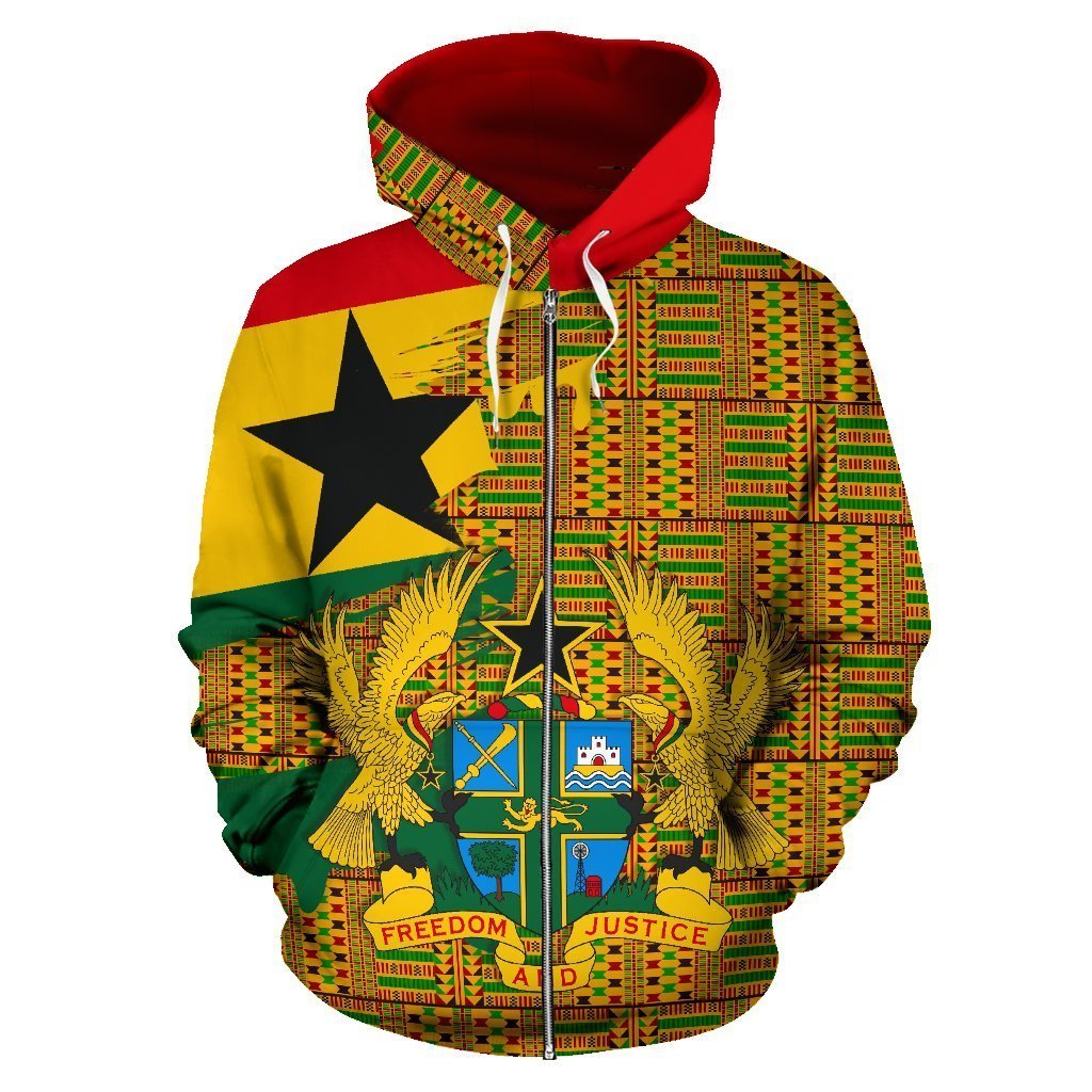 Greek Life Hoodie – Kente Root Color Zip Hoodie – Gash Style