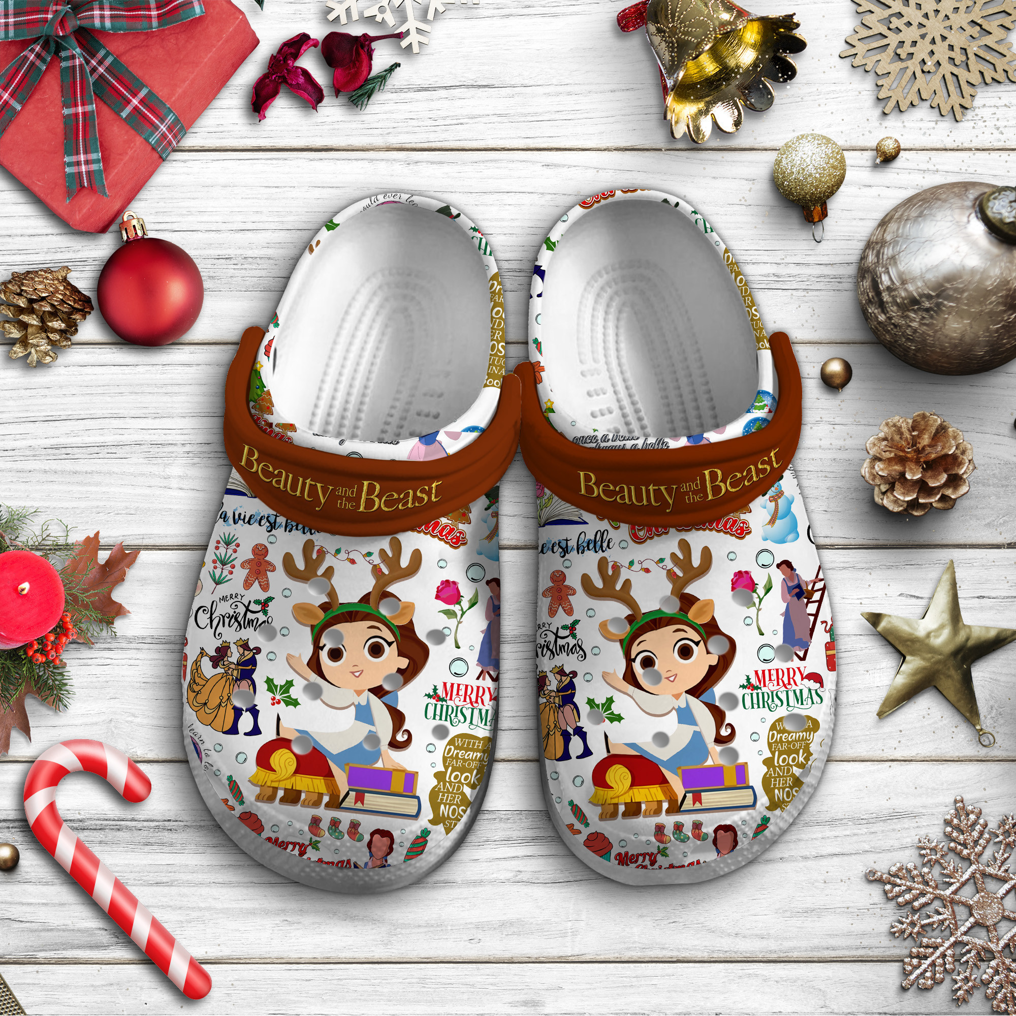 Beauty And The Beast Crocss Clogs For Men Women And Kid Cel03Pue