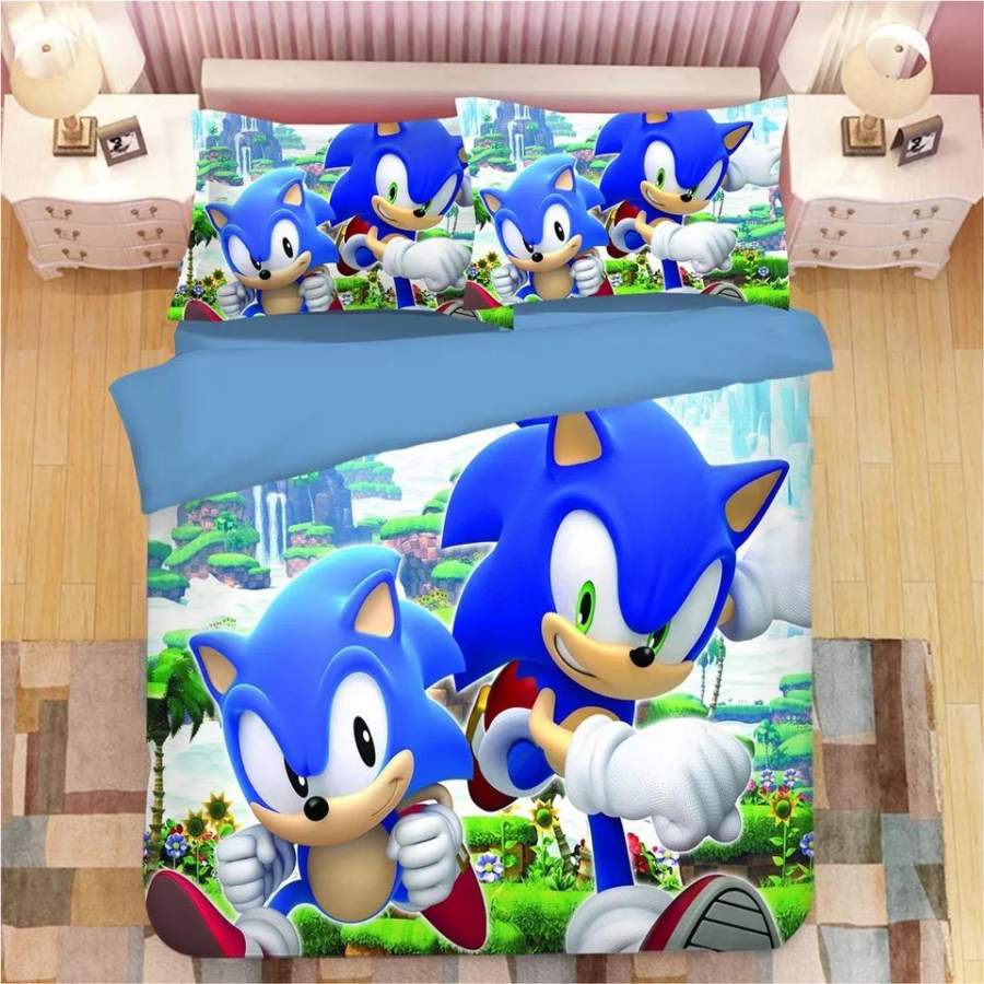 Sonic The Hedgehog #28 Duvet Cover Quilt Cover Pillowcase Bedding Set Bed Linen