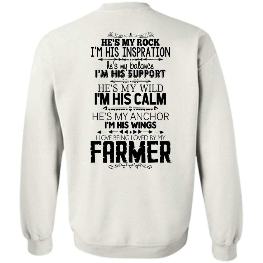 I Love Farming T Shirt, I Love Being Loved By My Farmer Sweatshirt
