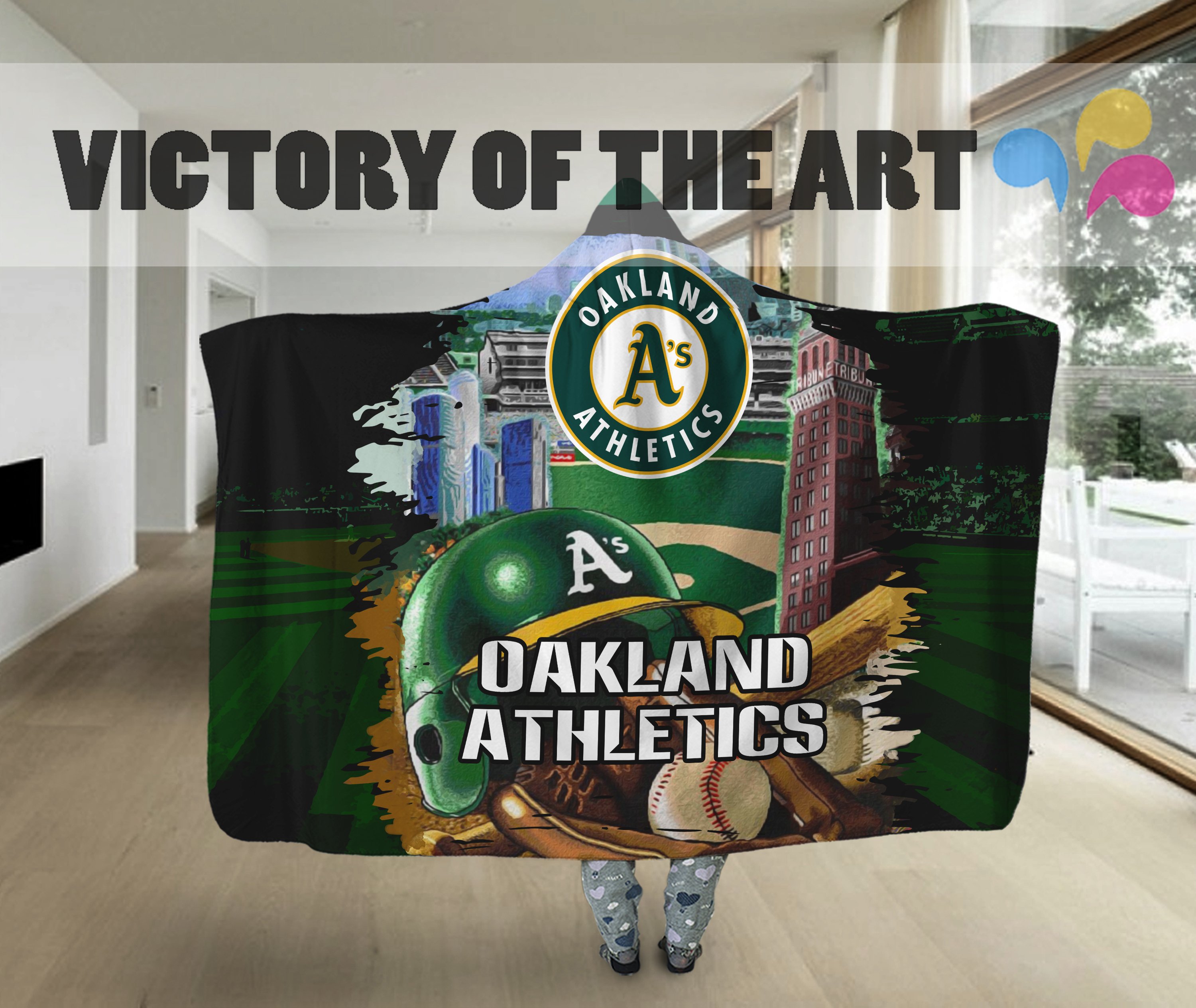 Special Edition Oakland Athletics Home Field Advantage Hooded Blanket