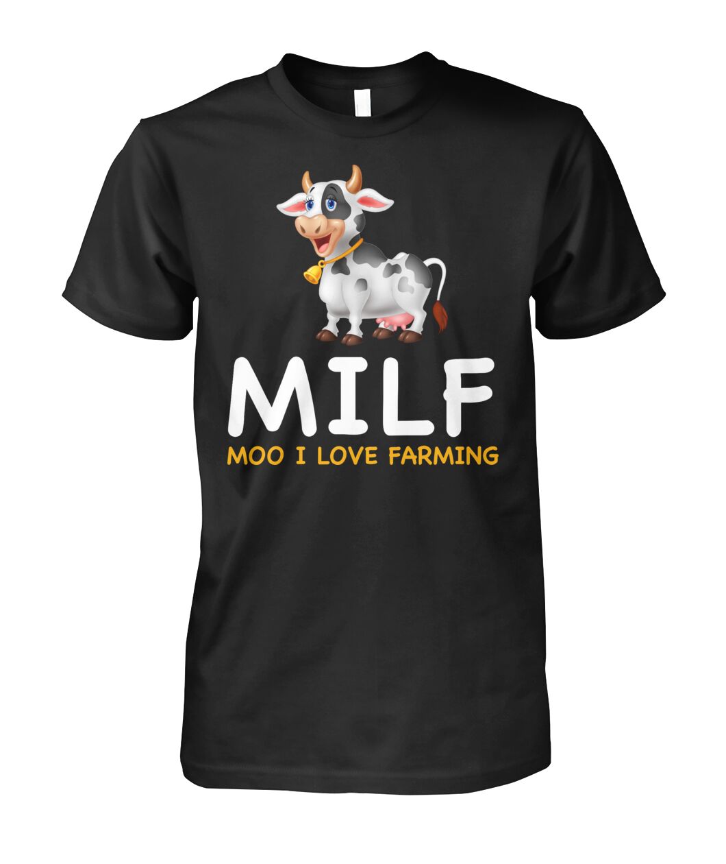 Milf – Moo I Love Farming – Funny Design Unisex  T-Shirt , Hoodies