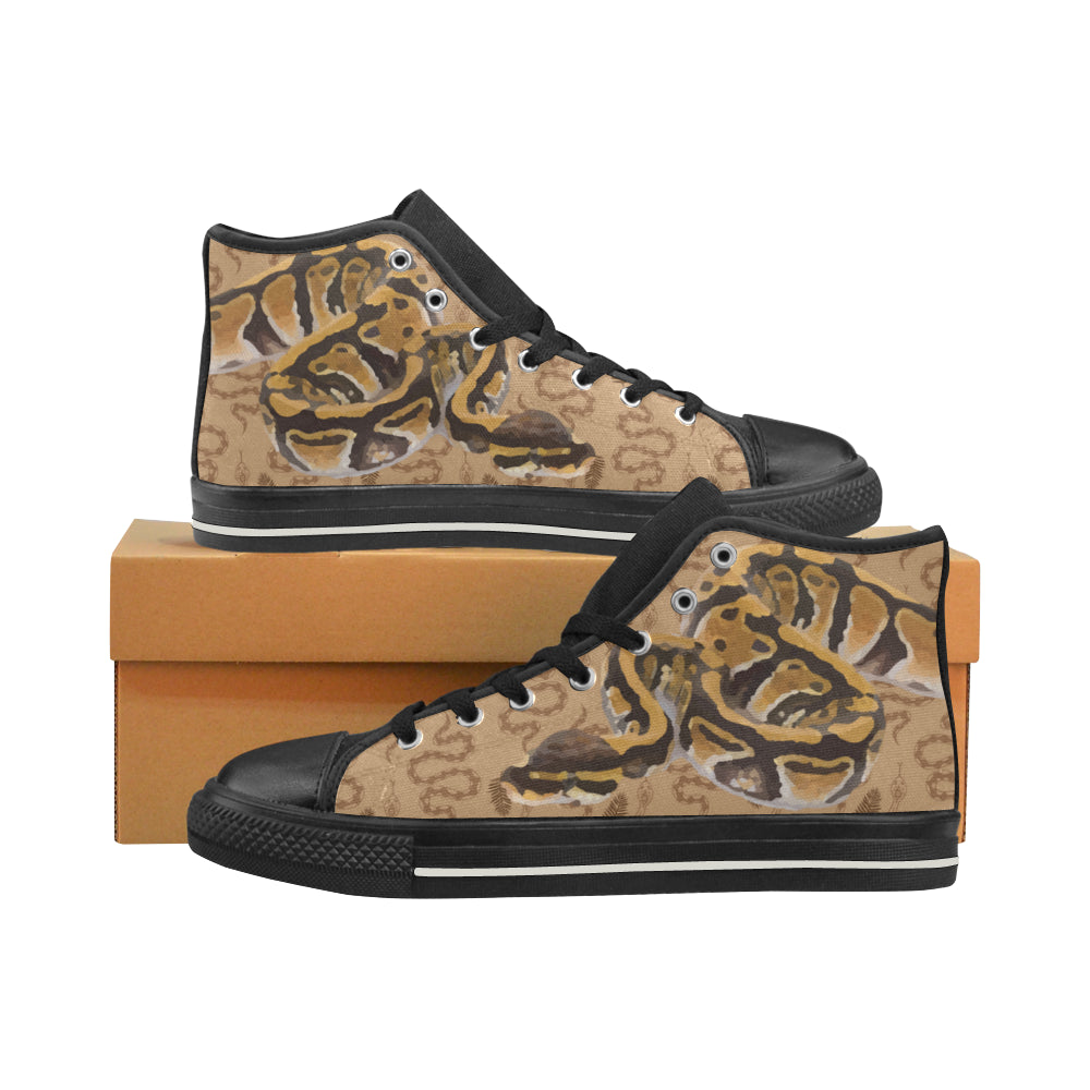 Python Black High Top Canvas Shoes for Kid