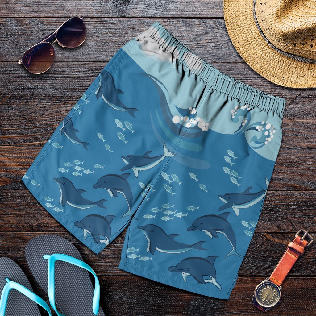 Hawaiian Dolphins Polynesian Men’S Shorts