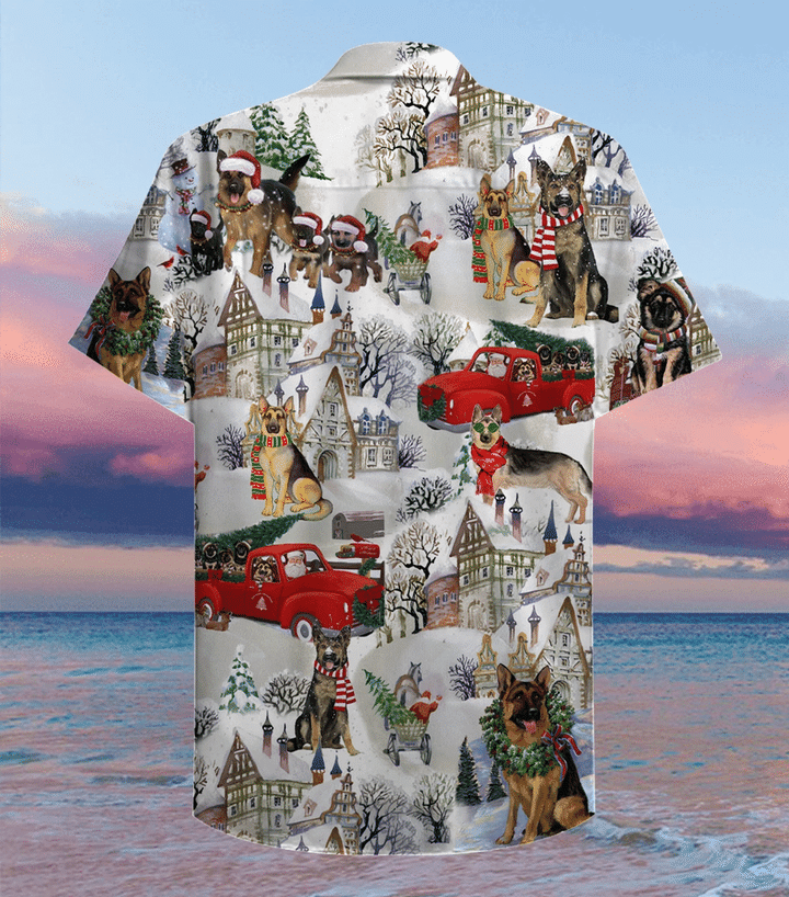 All I Want For Christmas Are German Shepherds Hawaiian Shirt | Unisex | Full Size | Adult | Colorful | HW2004