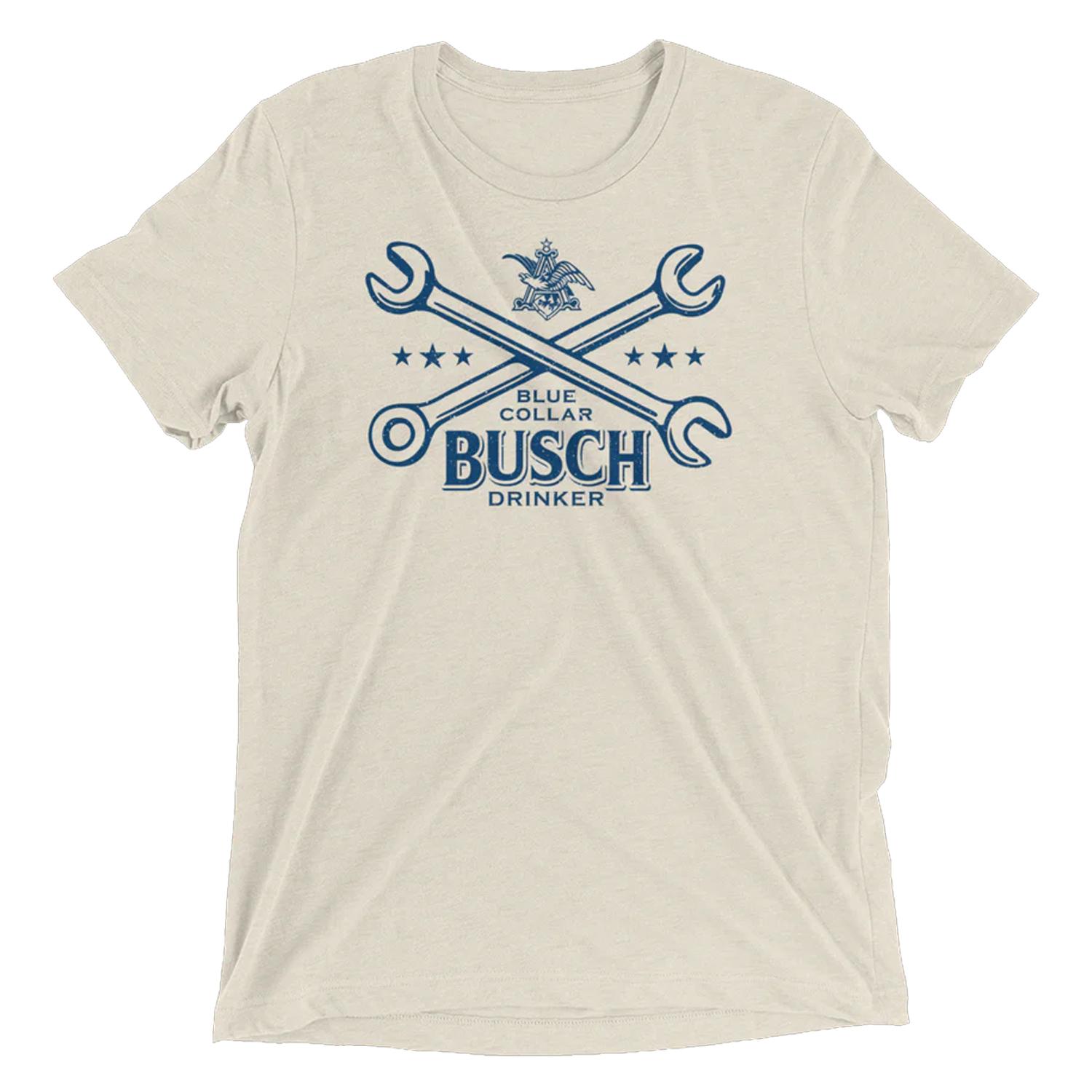 BLUE COLLAR BUSCH BEER DRINKER T SHIRT