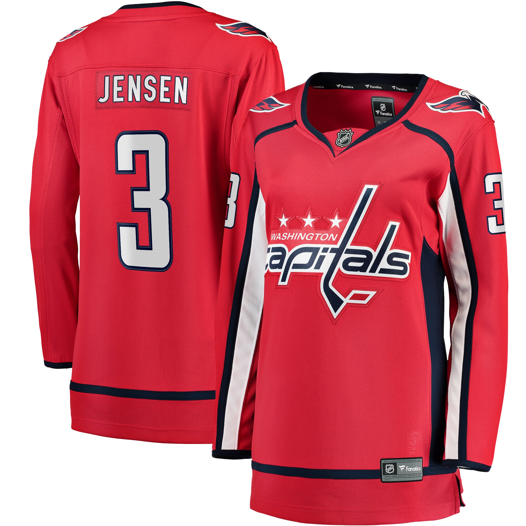 Women's Washington Capitals Nick Jensen Red Home Breakaway Player Jersey