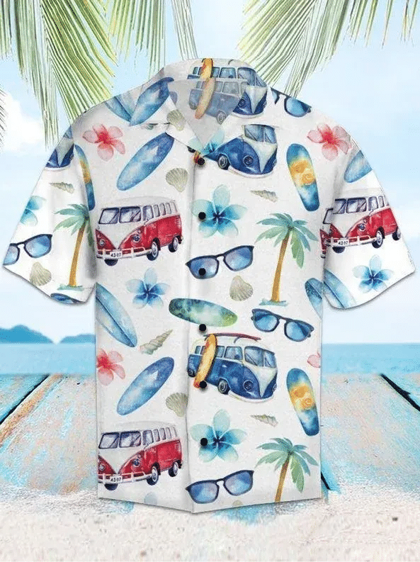 Bus Go To The Beach Hawaii Shirt Unisex Adult Ha107017