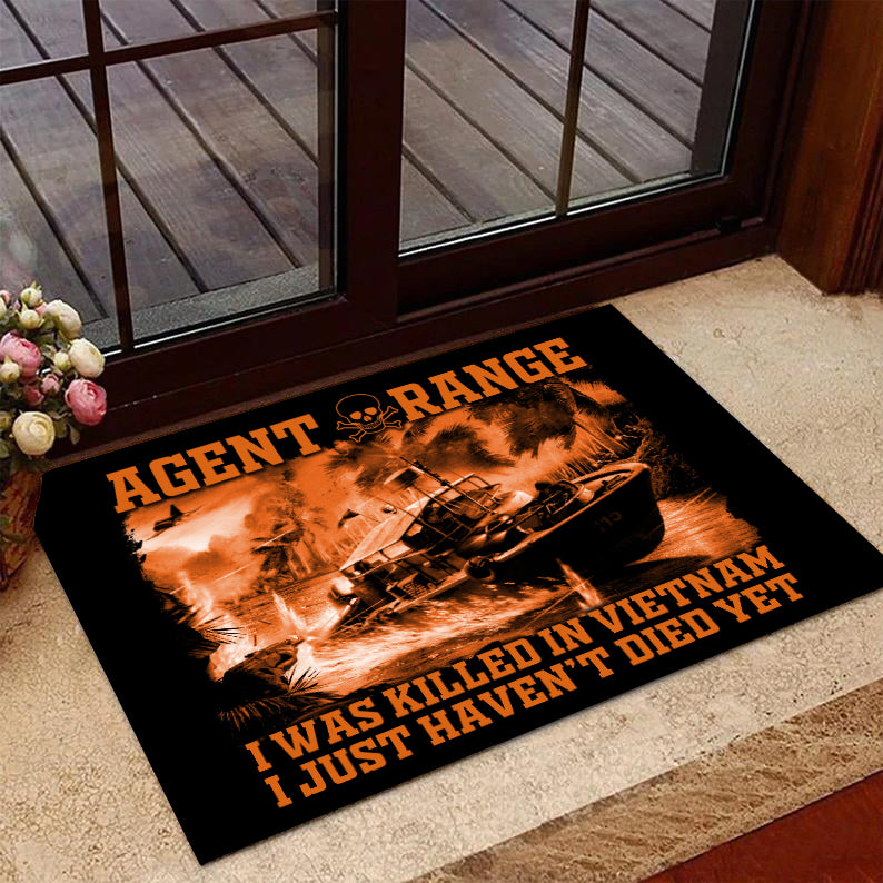 Veteran Welcome Rug, Vietnam Veteran Doormat, I Was Killed In Vietnam I Just Haven’T Died Yet Doormat