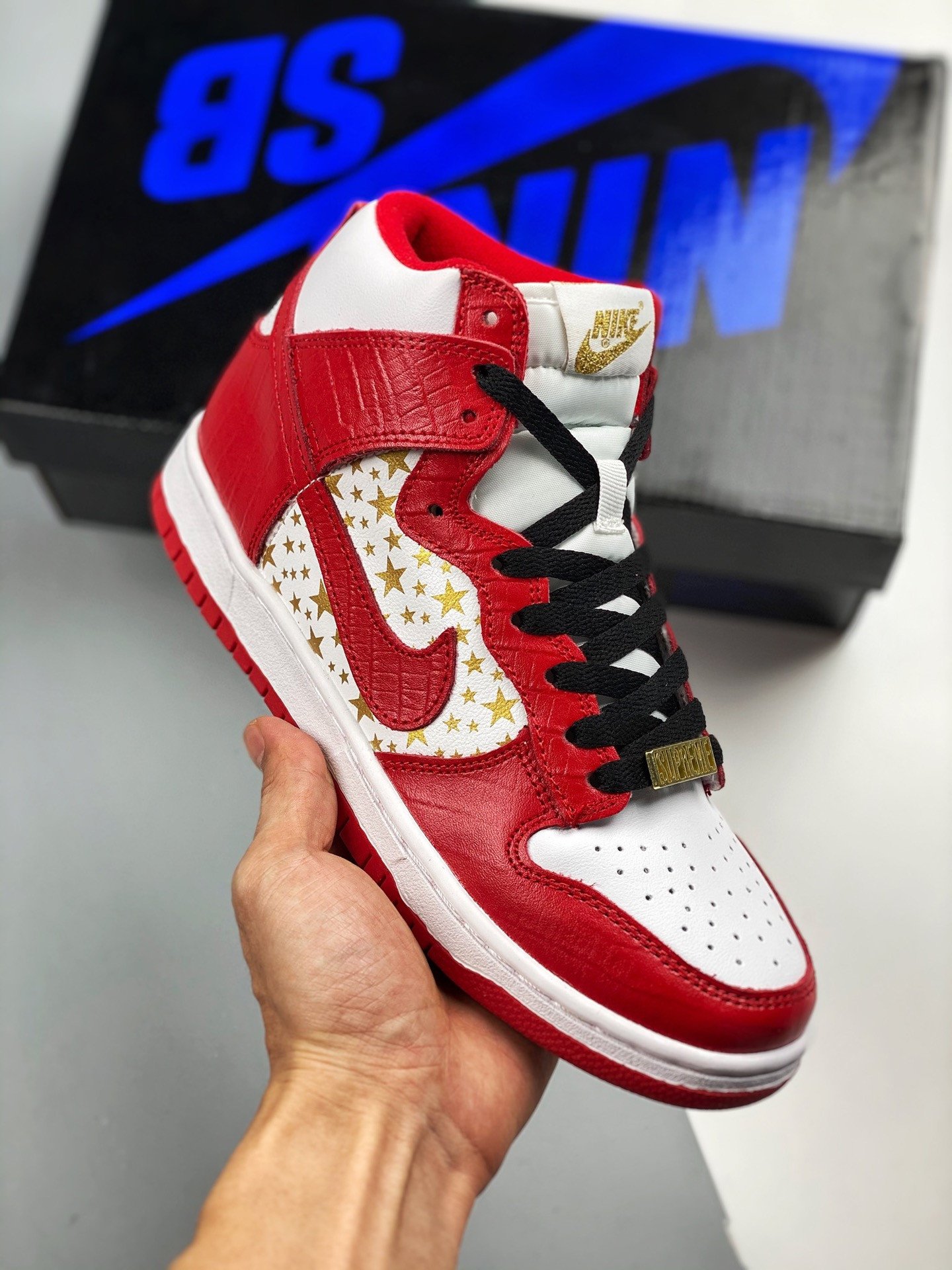 Supreme x Nike SB Dunk High Pro WhiteVarsity Red 5338852