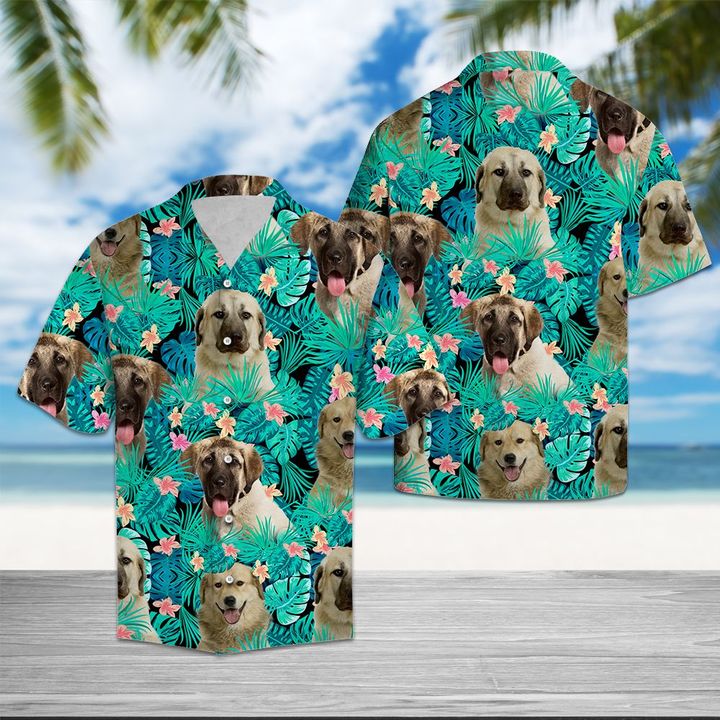 Anatolian Shepherd Dog Tropical Hawaiian Shirt Summer Button Up For Men, Women, Couple