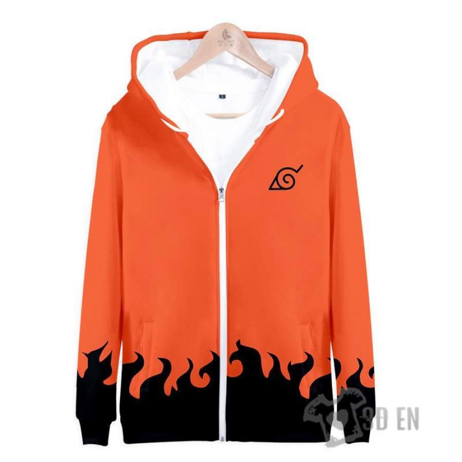 Yondaime Hokage Zip Up Hoodies -Naruto