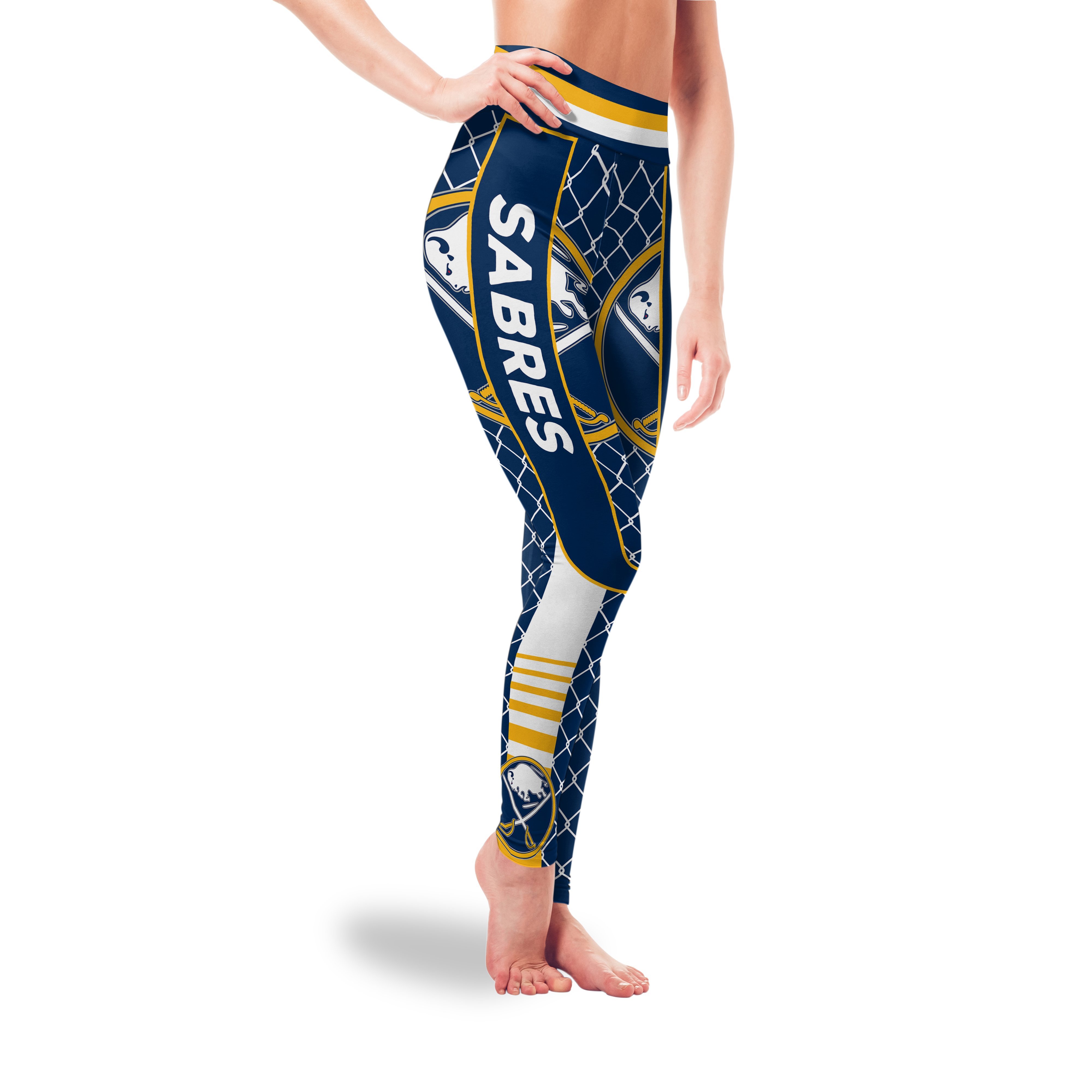 Small Line Circle Stylish Fashion Buffalo Sabres Leggings