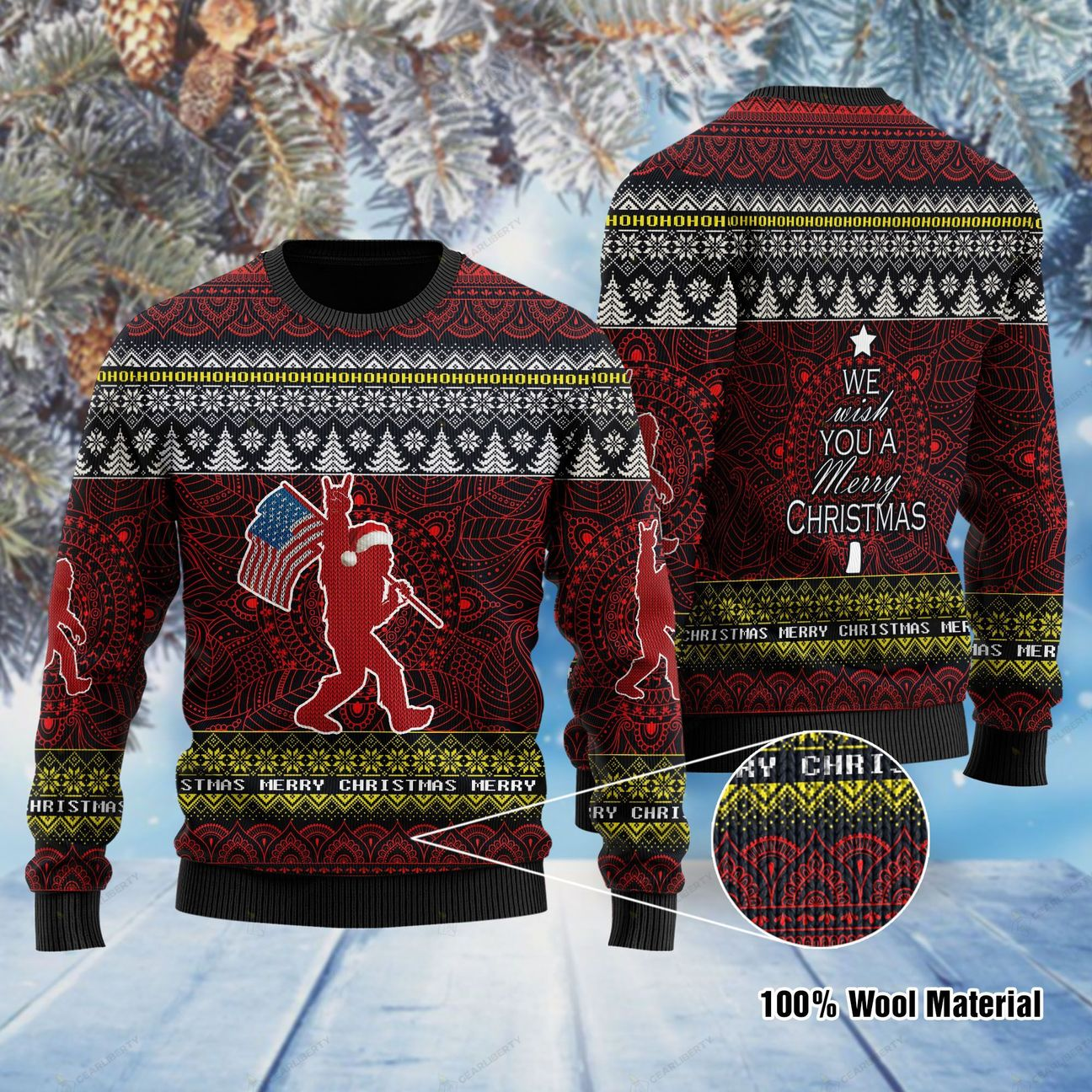 We Wish You A Merry Xmas Ugly Christmas Sweater | Unisex | Adult | Us1120