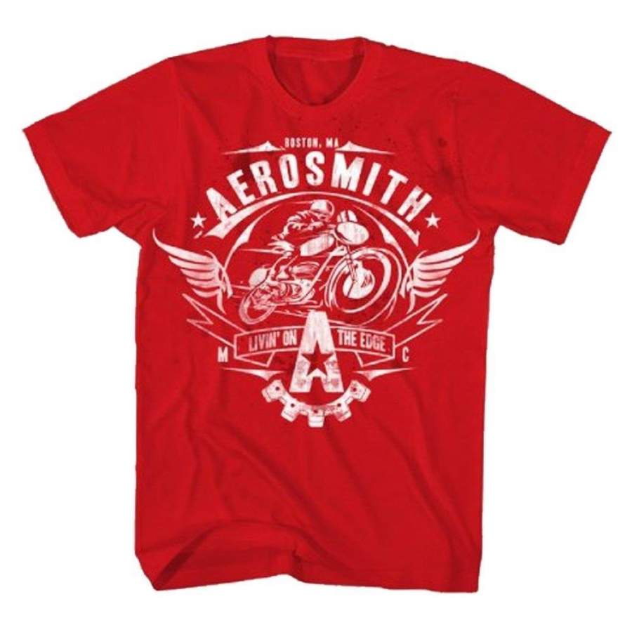 Aerosmith Livin On The Edge Men’s Tee