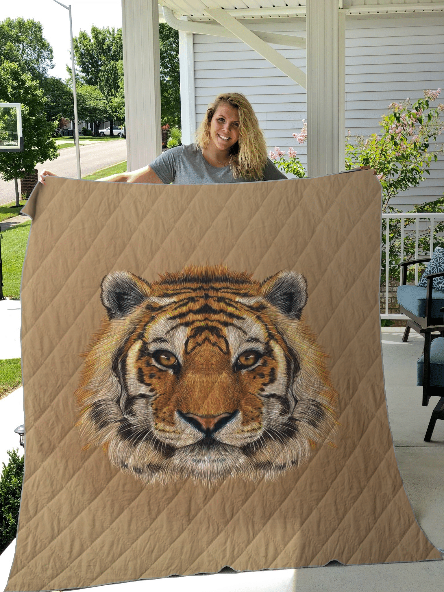 Artistic Tiger Face CLA171016 Quilt Blanket