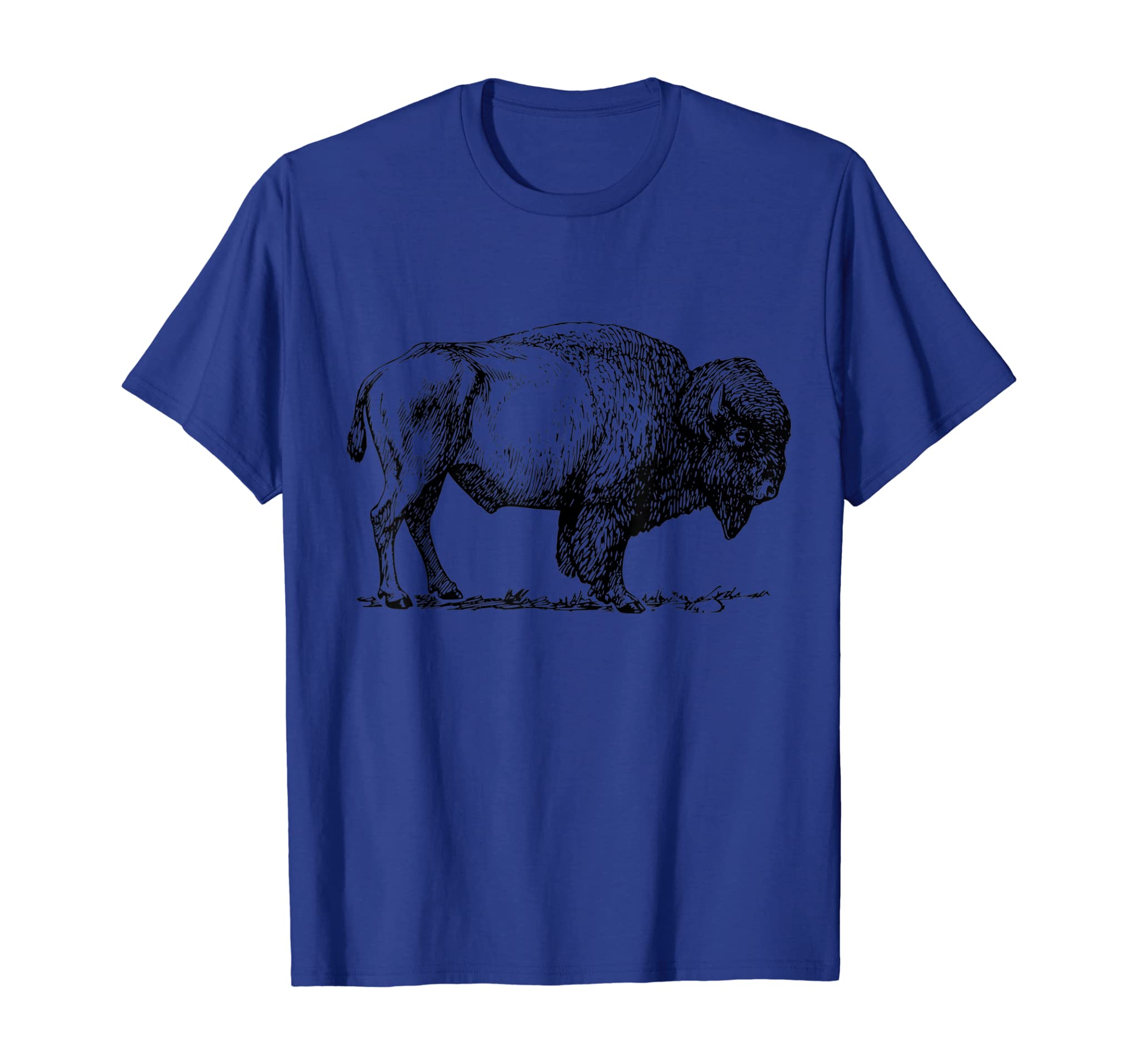 Buffalo T-Shirt American Bison Classic Print Tee