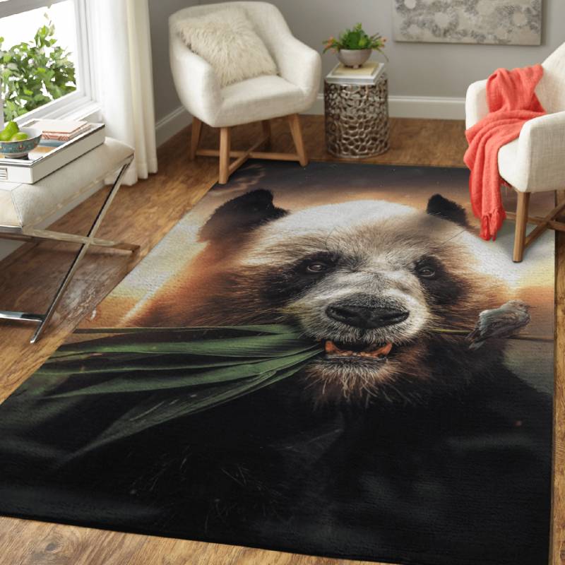 The Panda and The Bird – Animals Area Rug Carpet