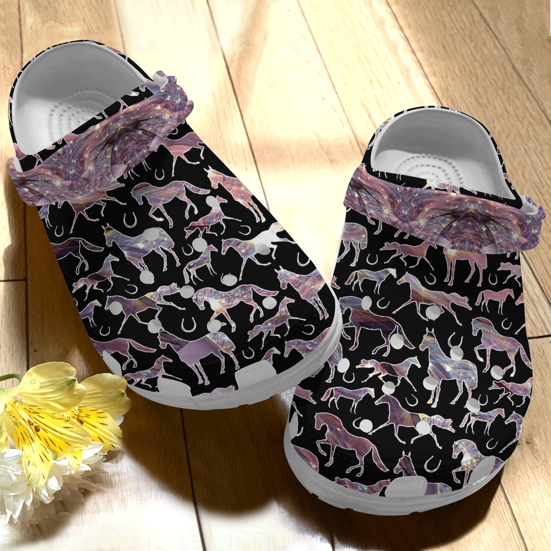 Horse Personalize Clog, Custom Name, Text, Fashion Style For Women, Men, Kid, Print 3D Horse Lovers