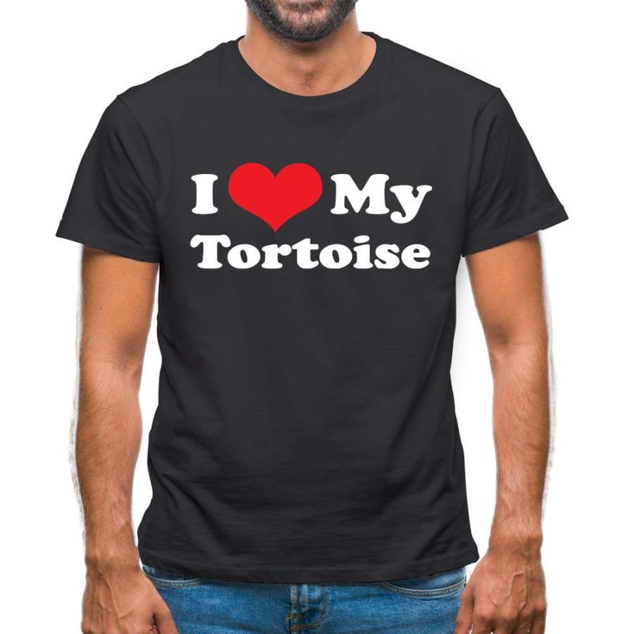 I Love My Tortoise Mens T-Shirt