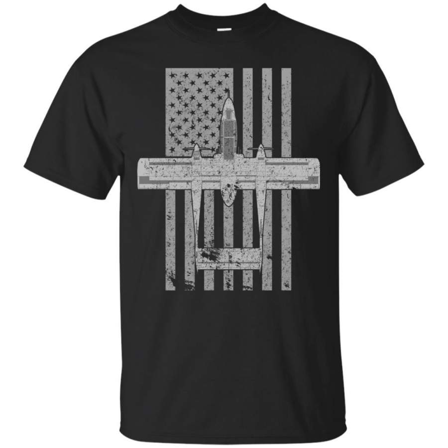 OV-10 Bronco Military Airplane Vintage Flag Pilot T-SHirt