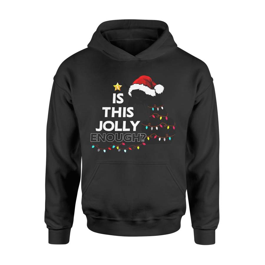 Christmas gift idea Black Cat Christmas Tree Is This Jolly Enough For Xmas T-Shirt – Standard Hoodie