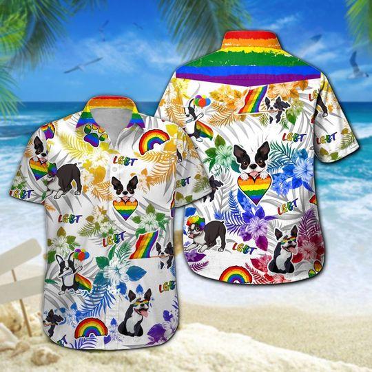 Boston Terrier Lgbt Hawaii Shirt Unisex Adult Ha81167