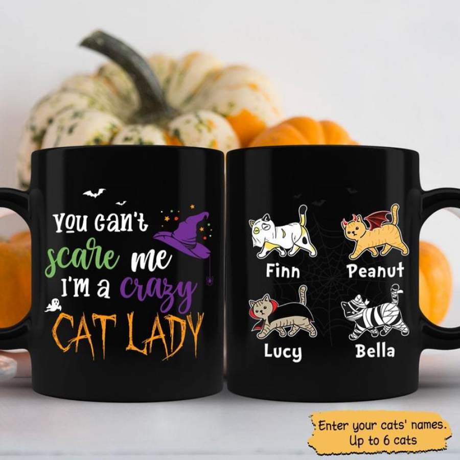 You Can‘t Scare Me Cats Personalized Mug