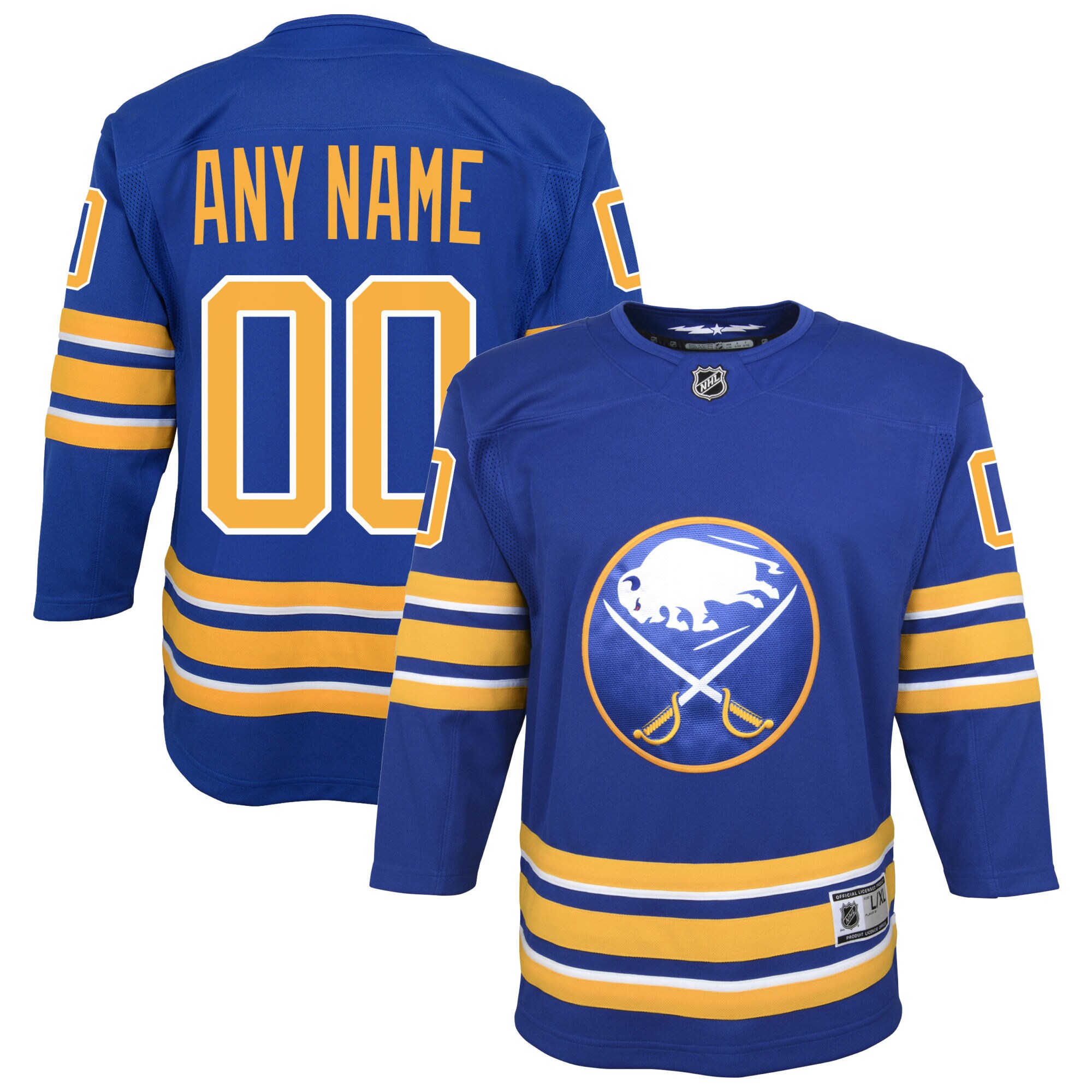 Youth Buffalo Sabres Royal Home Custom Premier Jersey