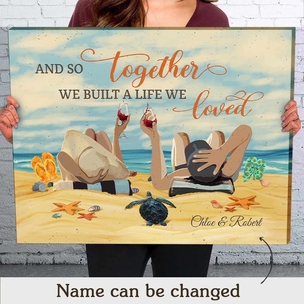 A Life We Loved 3 – Personalized Custom Canvas – Gifts For Couples, Wall Art