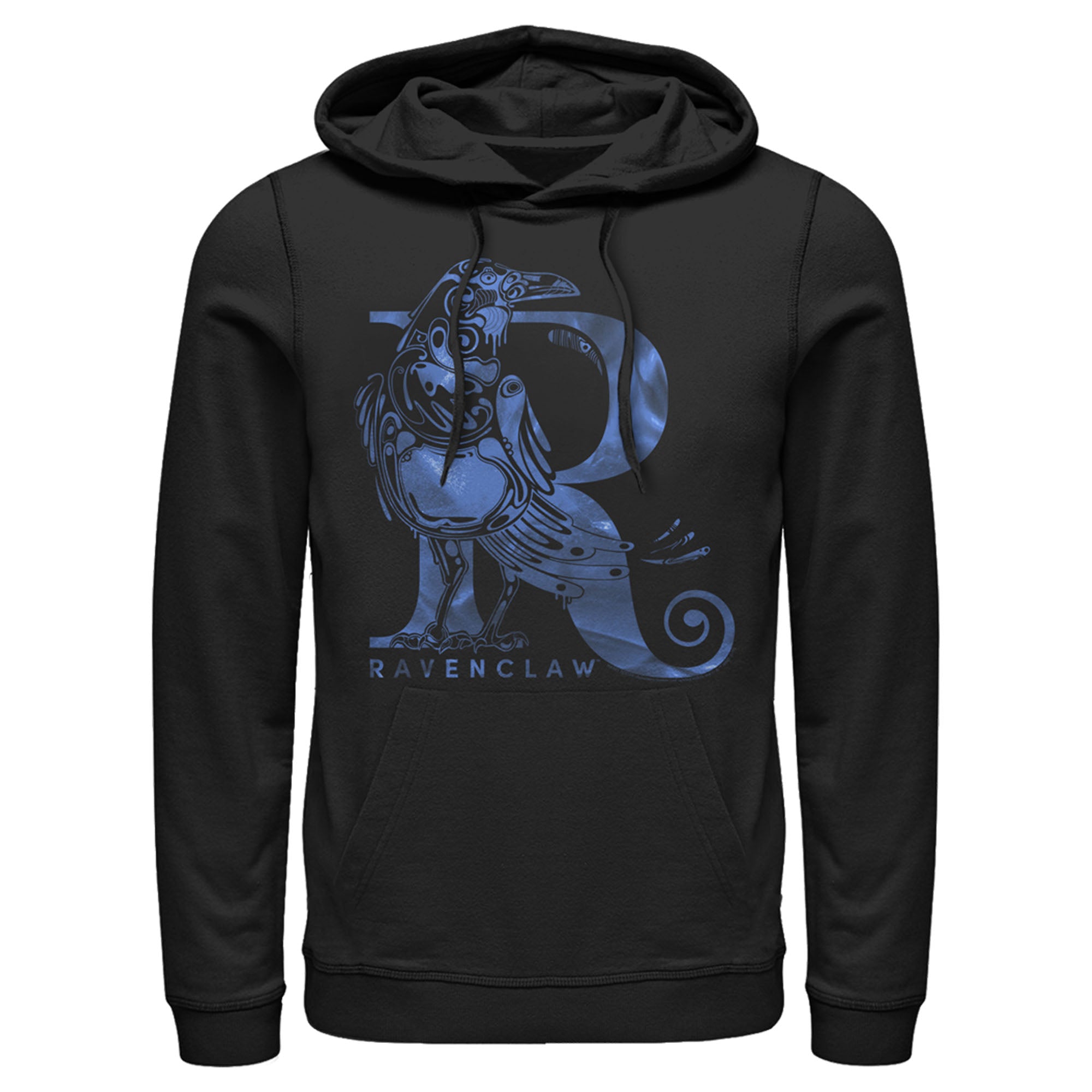 Men’S Harry Potter Ravenclaw R Logo Pull Over Hoodie