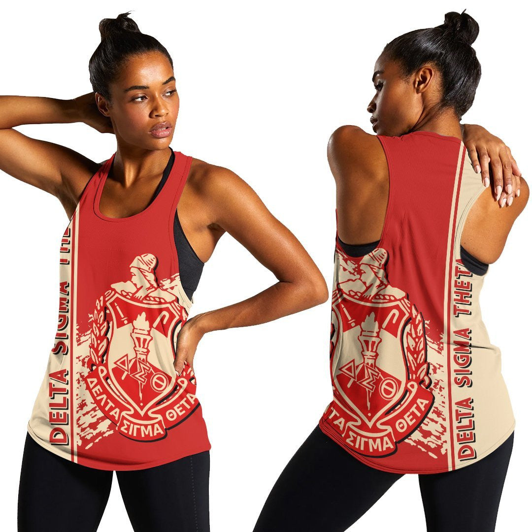 Sorority Tank Top – Delta Sigma Theta Women’S Racerback Tank Quarter Style