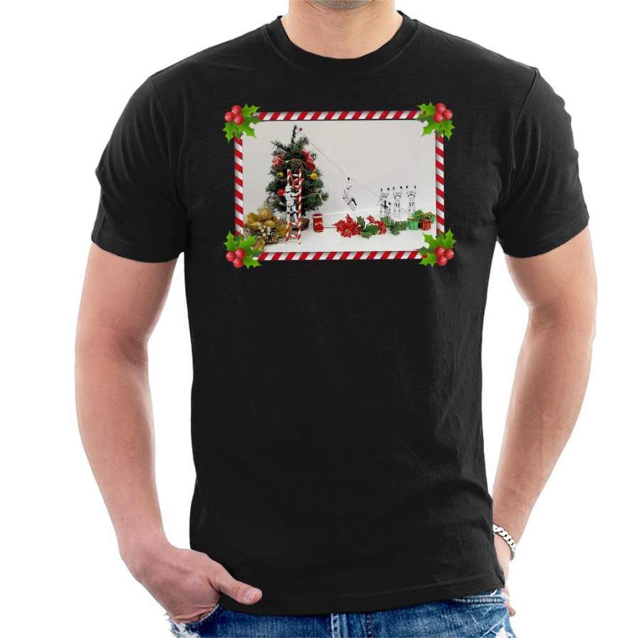 Original Stormtrooper Christmas Tree Candy Cane Slide Men’s T-Shirt