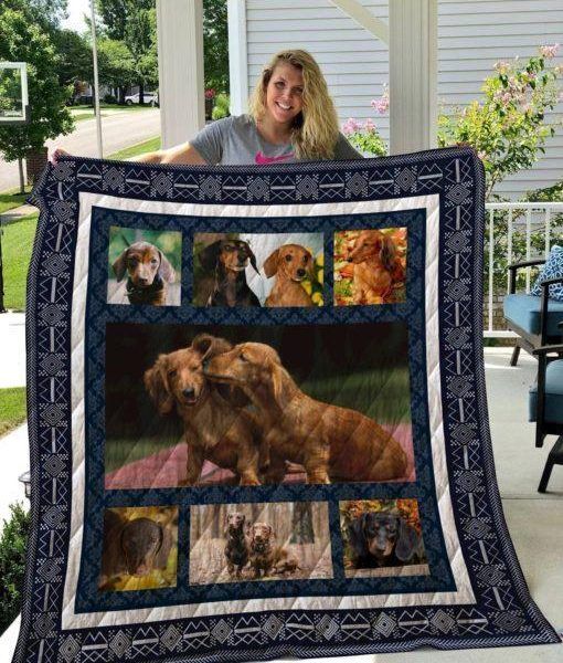 Dachshund Qui12001 3D Quilt Blanket HGM13