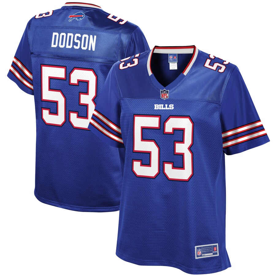 Tyrel Dodson Buffalo Bills NFL Pro Line Womens Team Player Jersey – Royal