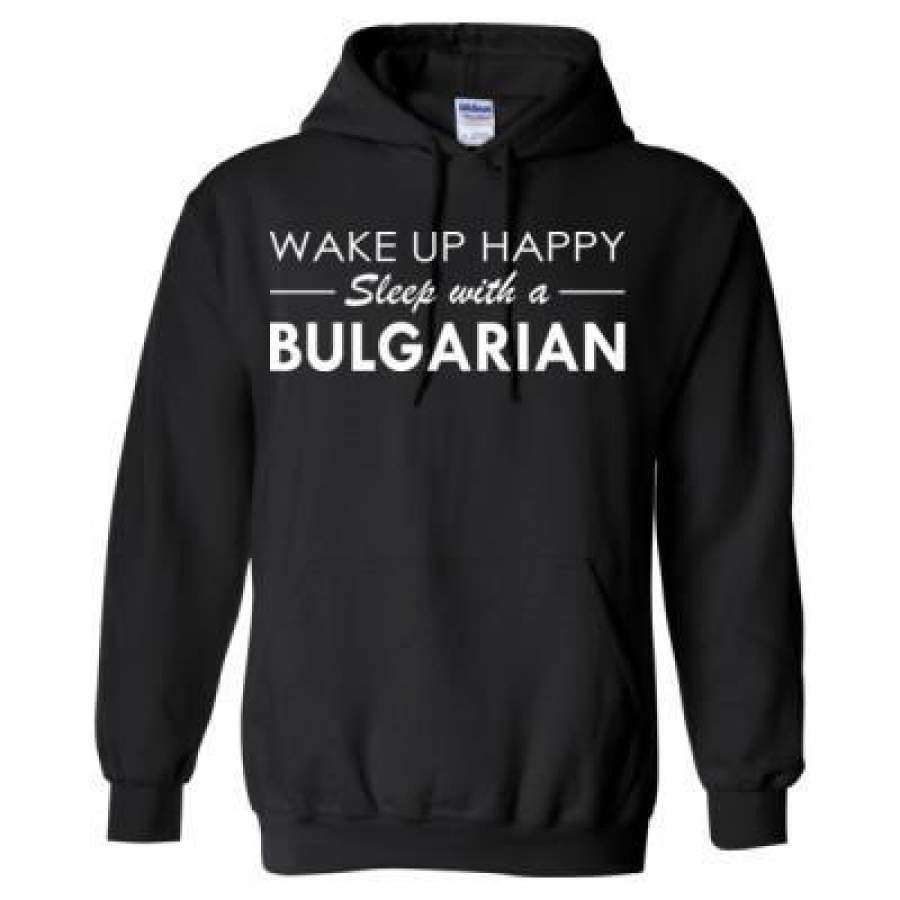 AGR Wake Up Happy Sleep With Bulgarian – Heavy Blend™ Hooded Sweatshirt