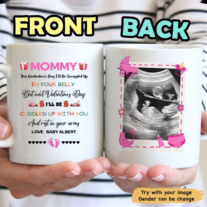 In Your Belly Personalized Custom Coffee Mug – Valentine’S Gifts For Mom To Be